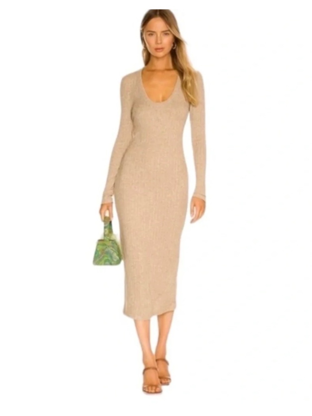 L’Acadamie Ribbed Knit Dress
